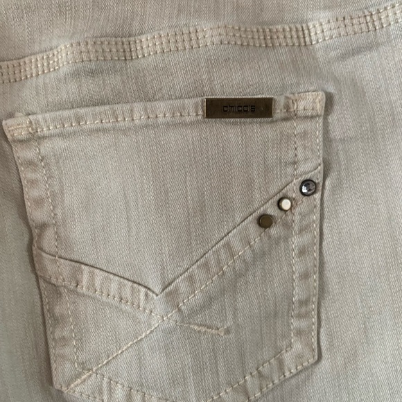 So slimming by Chicos light colored pants jeans size 15 - Picture 5 of 6